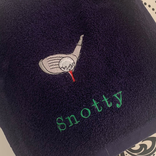 Golf Club Gym Towel - Personalised - Cool Beans Embroidery & Personalisation