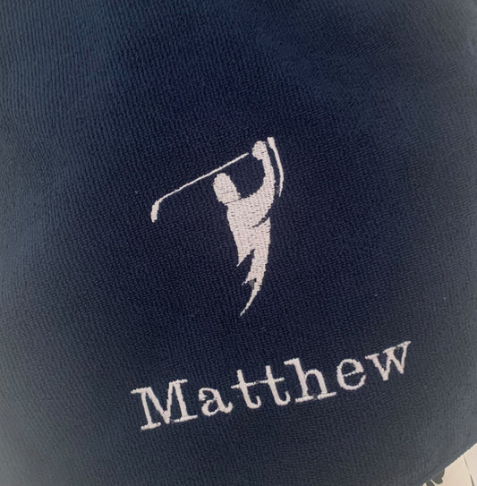 Golf Swing A Towels - Personalised - Cool Beans Embroidery & Personalisation