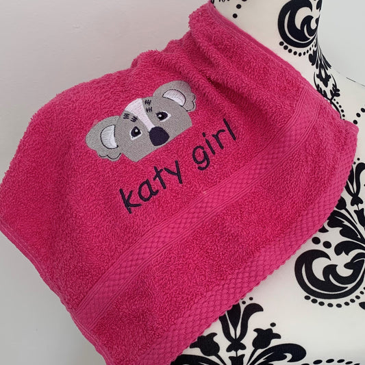 Koala Towels - Personalised - Cool Beans Embroidery & Personalisation