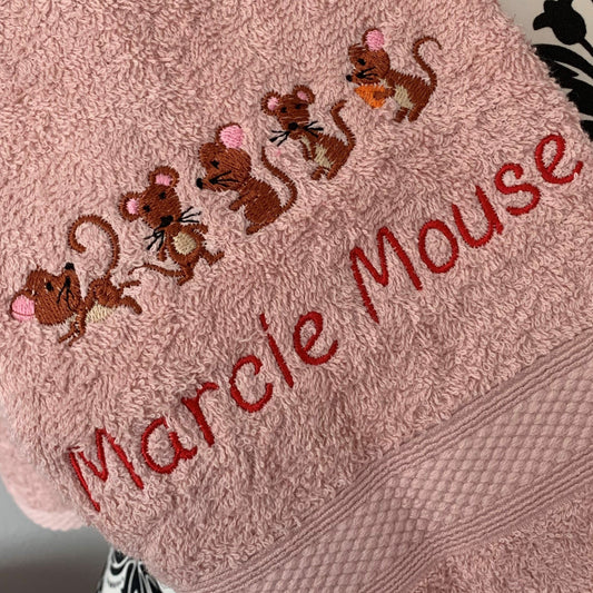 Mouse / Mice Felt Trug - Toy Storage Tub - Personalised - Cool Beans Embroidery & Personalisation