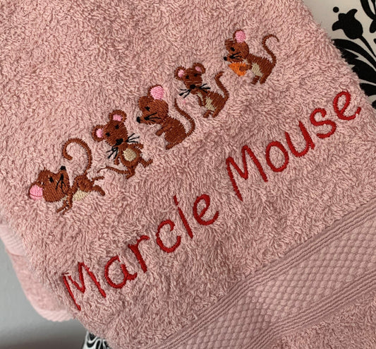 Mouse / Mice Canvas Trug - Toy Storage Trug - Personalised - Cool Beans Embroidery & Personalisation