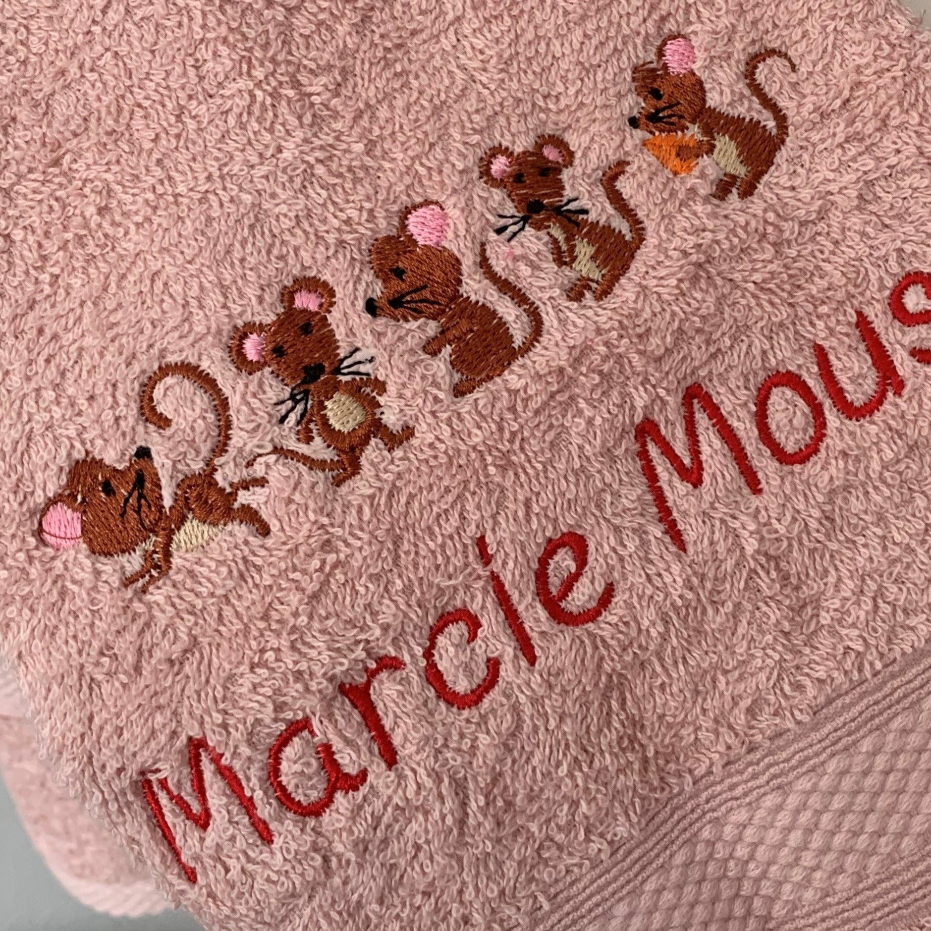 Mouse / Mice - Baby Bubble Taggy Blanket / Satin Comforter - Personalised - Cool Beans Embroidery & Personalisation