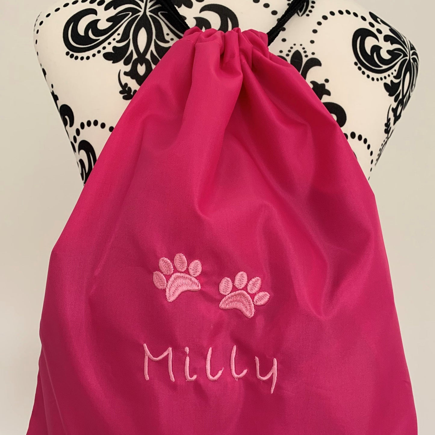 Dog Paws Drawstring Gym Bag - Personalised - Cool Beans Embroidery & Personalisation