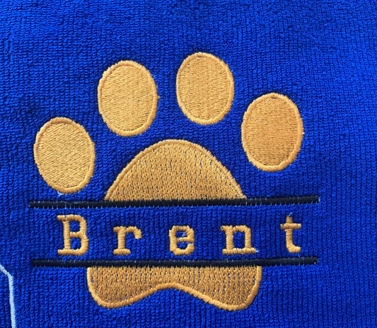 Pet Fleece Blanket - Name in Paw - Personalised - Cool Beans Embroidery & Personalisation