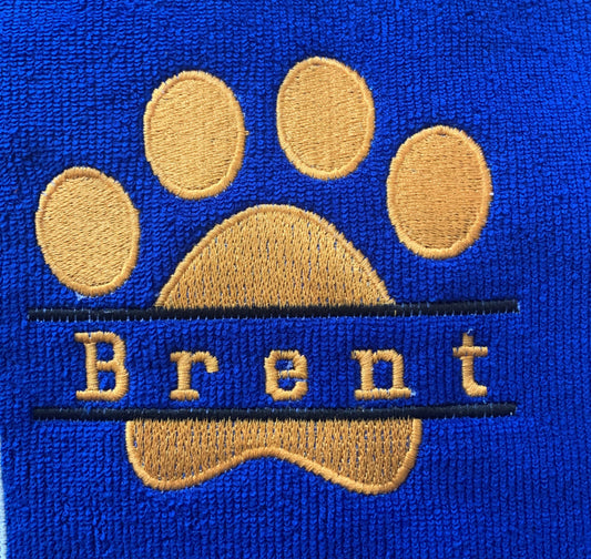 Pet Bubble Blanket - Name in Paws - Personalised - Cool Beans Embroidery & Personalisation