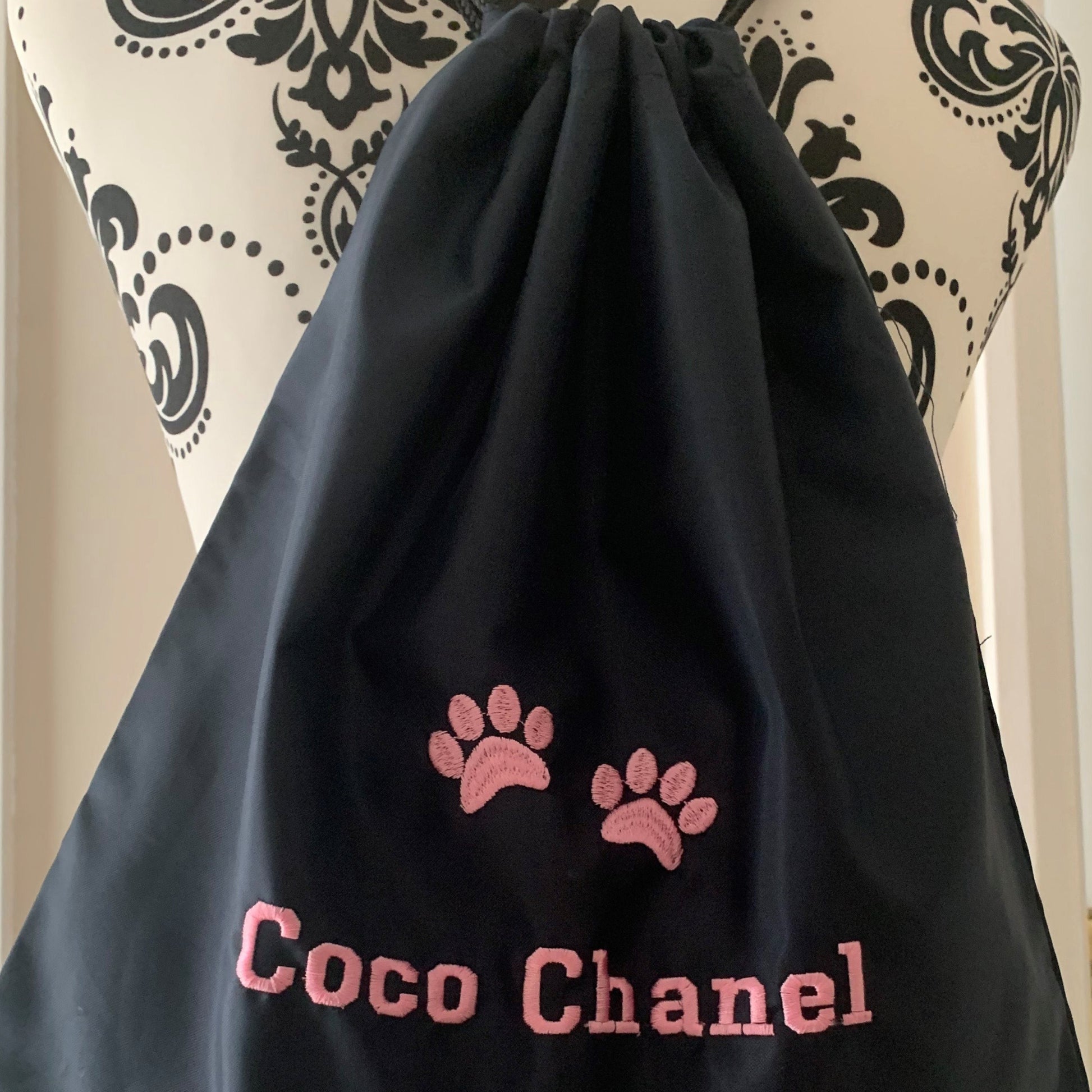 Dog Paws Drawstring Gym Bag - Personalised - Cool Beans Embroidery & Personalisation