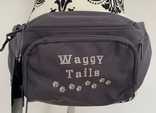 Dog Walking - Mini Paws Belt Bag / 4 Zip Bumbag - Personalised - Cool Beans Embroidery & Personalisation