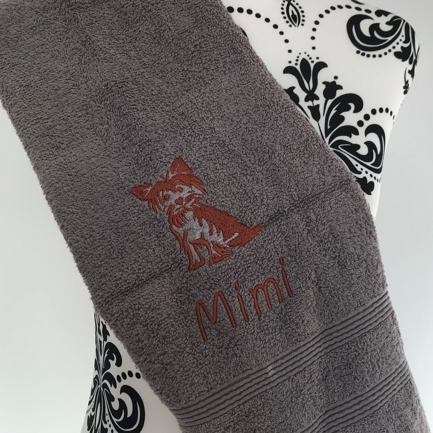 Dog Towels - Scruffy Dog - Personalised - Cool Beans Embroidery & Personalisation