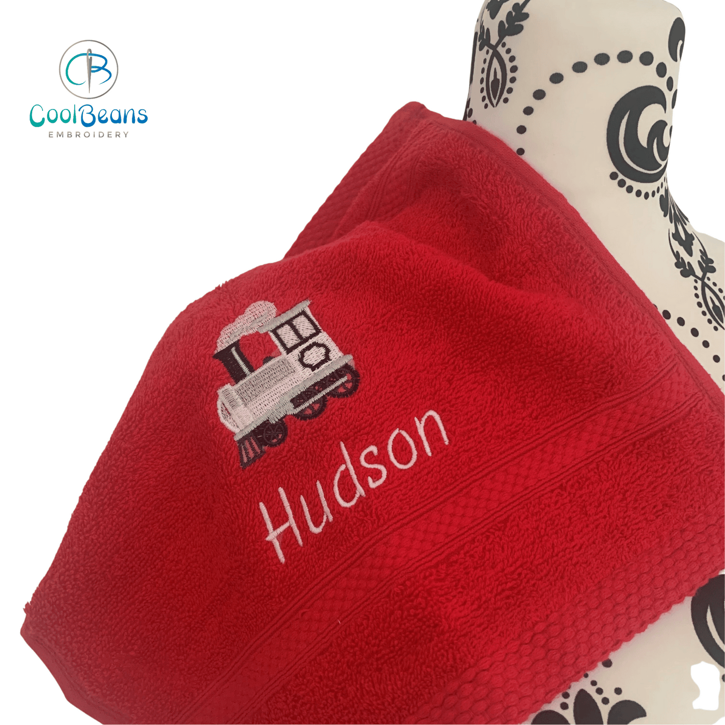 Train Towels - Personalised - Cool Beans Embroidery & Personalisation