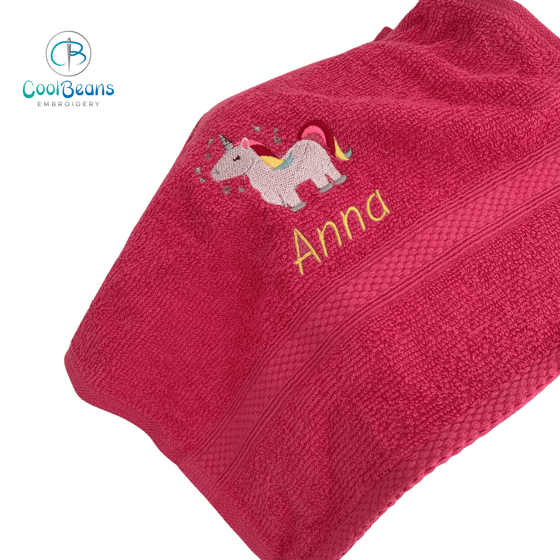 Unicorn Towels - Personalised - Cool Beans Embroidery & Personalisation