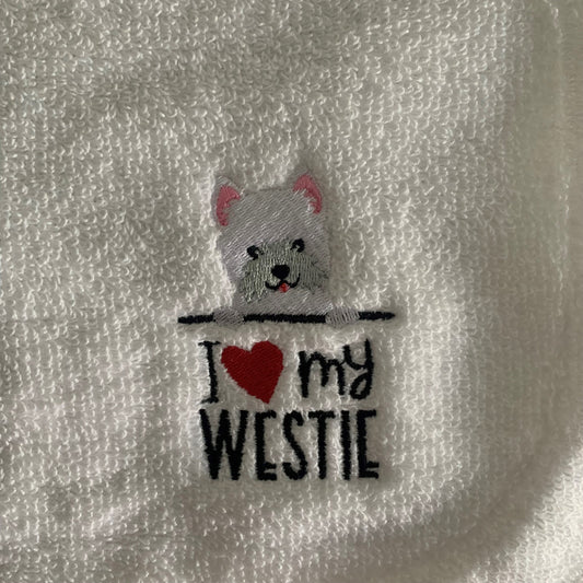 West Highland White Terrier Dogs Drawstring Gym Bag - Personalised - Westie - Cool Beans Embroidery & Personalisation